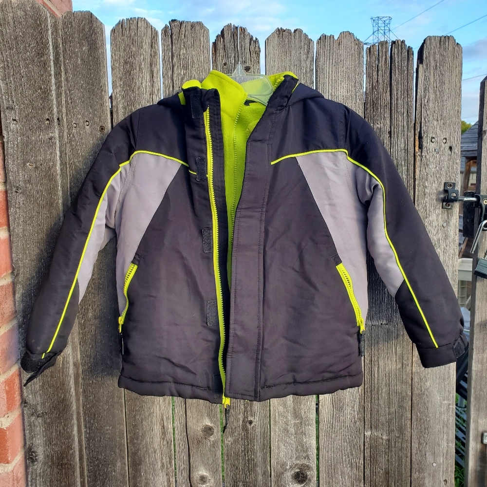 Roebuck & Co. 2 in 1 Hoodie Coat w/ Jacket Liner sz 7